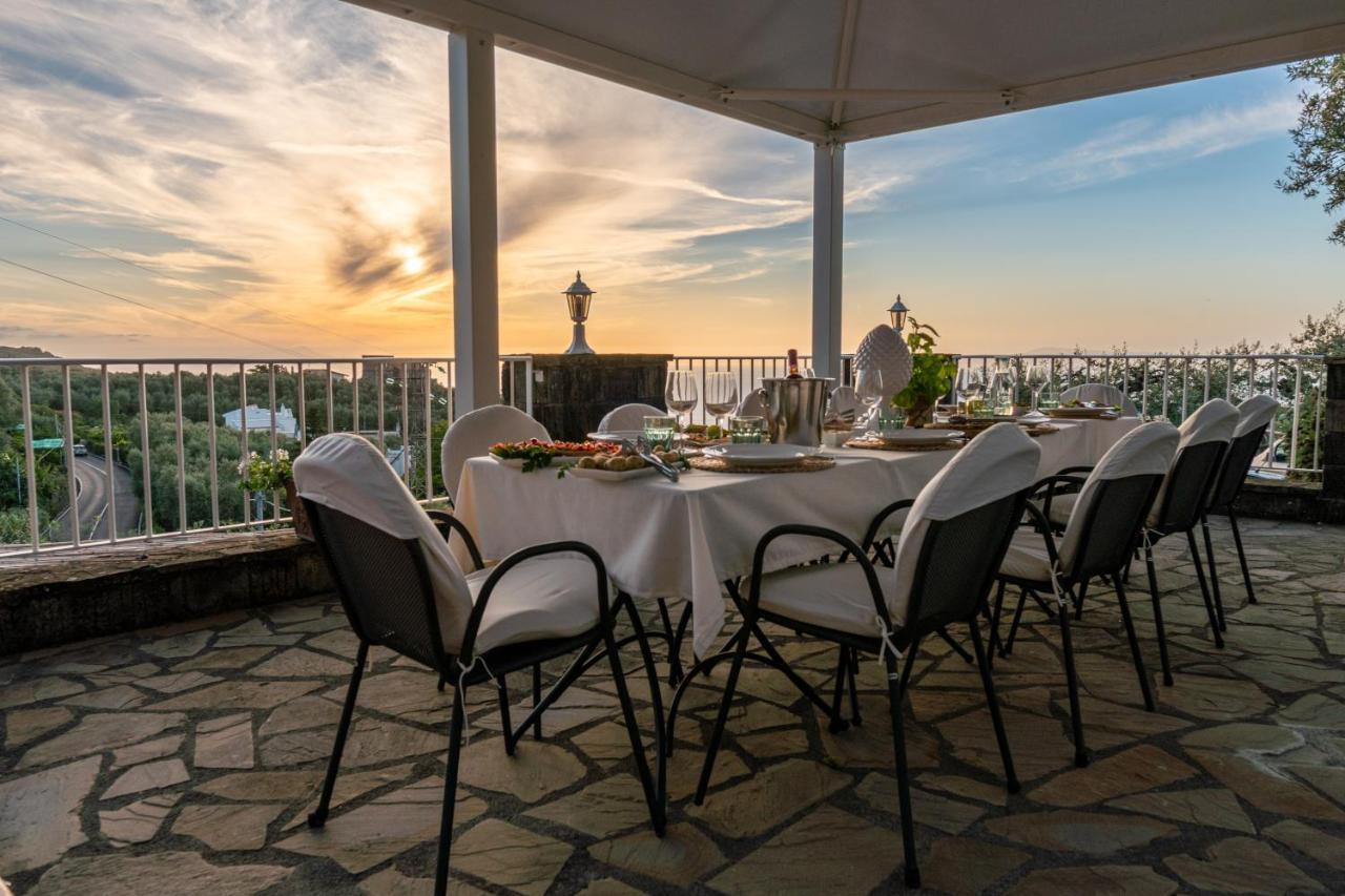 Villa Carolina Sorrento Private Heated Pool And Sea View Bagian luar foto