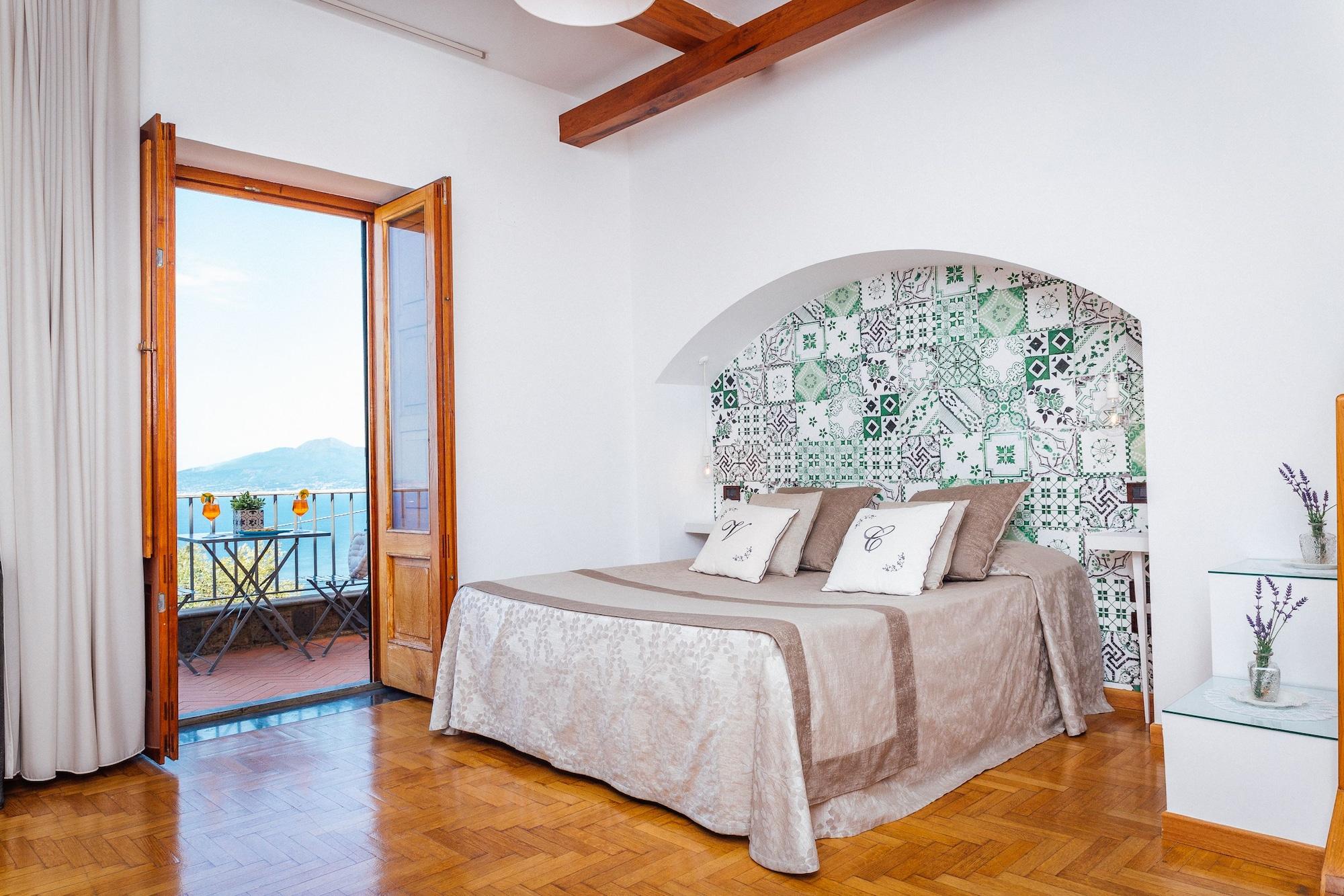 Villa Carolina Sorrento Private Heated Pool And Sea View Bagian luar foto