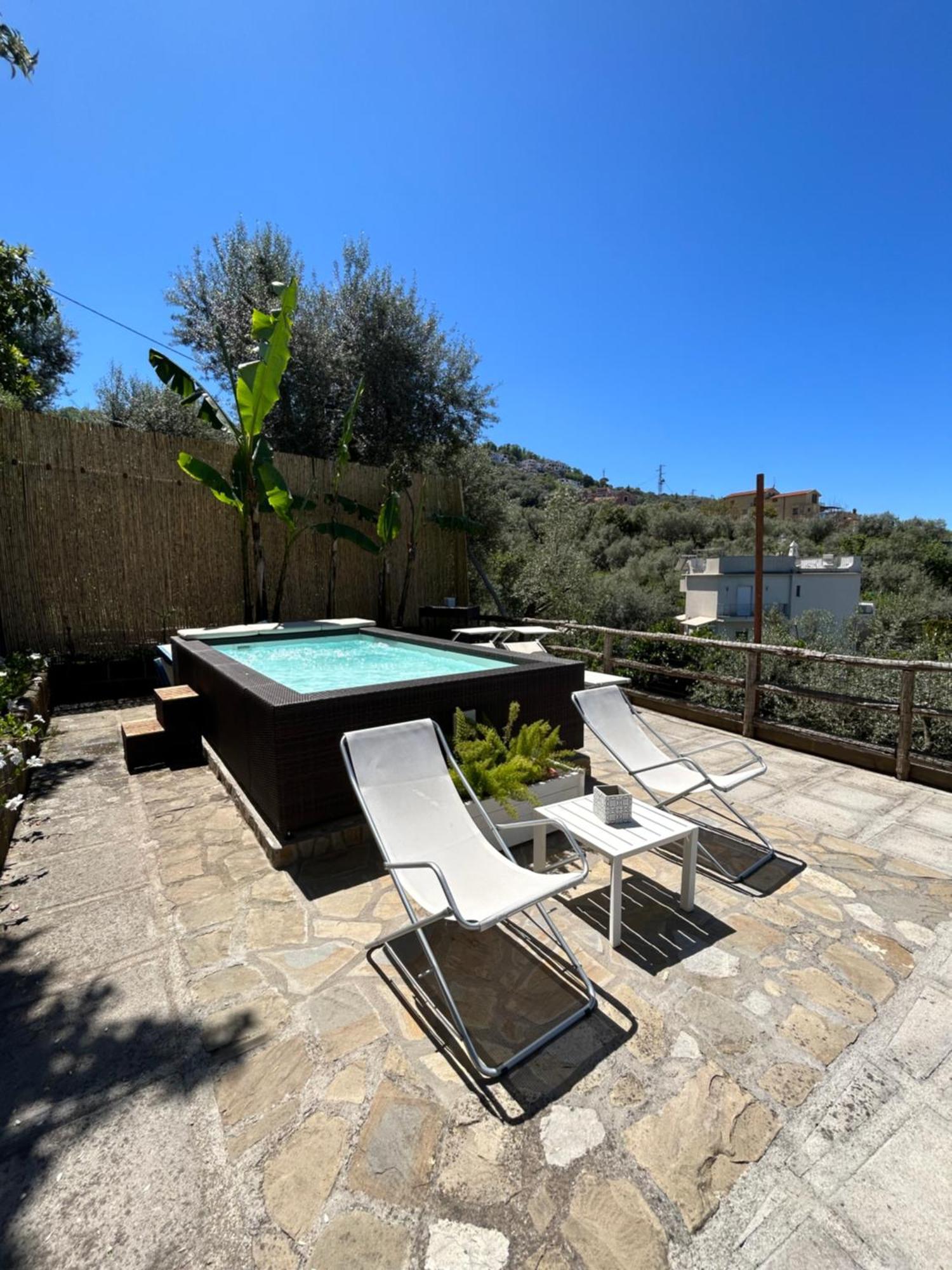 Villa Carolina Sorrento Private Heated Pool And Sea View Bagian luar foto